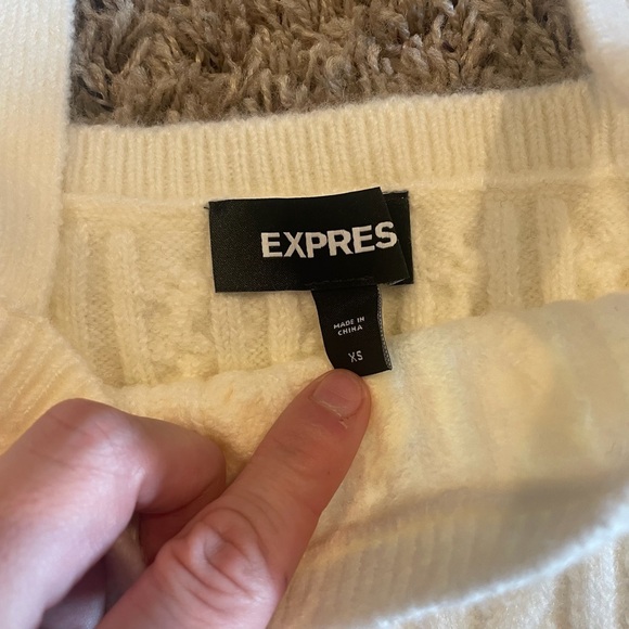 Express Cable Knit Cami Sweater Women’s Size XS - Picture 5 of 5